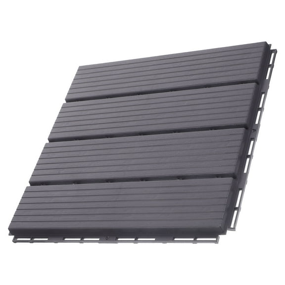 UNOMOR Deck Covering for Floor Plastic Deck Tile Grey Waterproof 1Pack