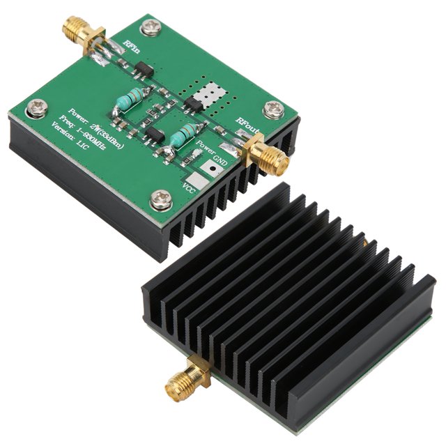 Radio Frequency Amplifier Power Amplifier, Aluminum Alloy Professional Wideband Amplifier, for Electronic Component Machine Electronics Instrumentation