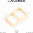thumbnail image 5 of 1/2 Inch Slide Buckle Bag Belt Strap Adjuster Quality Purse Accessories 4 pcs SC11 (Gold), 5 of 7