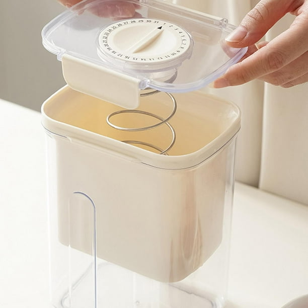 Colador de yogur con malla fina, filtración de yogur reutilizable, prensa de resorte, filtración, separador de suero, taza de filtro de leche de soja BLESIY Colador de yogur
