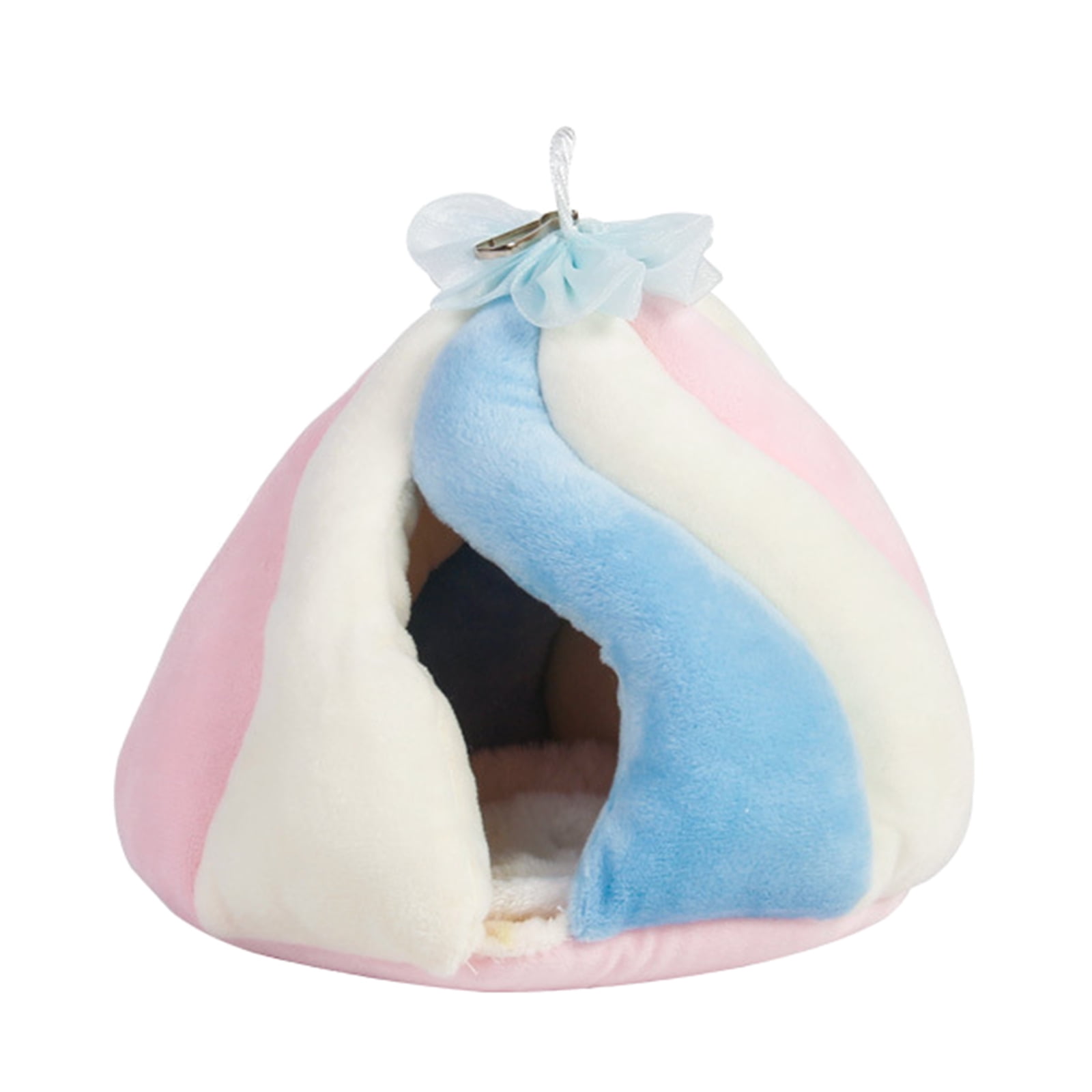 Hamster Hanging Hammock Winter Warm Nest Plush Tent Hideout Snuggle to Sleep for Play & Rest Shape