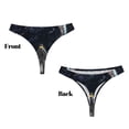 thumbnail image 3 of Fotbe Astronaut Standing In The Moon Tanga Sin Costuras para Mujer con Estampado – Panties Invisibles, Transpirables y Cómodos para Uso Diario-Small, 3 of 6