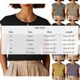 thumbnail image 3 of Women's Summer Solid Color Cotton Linen Casual V Neck Tank Tops Cap Sleeve Loose Fit Blouses Tunic Shirts Army Green, 3 of 8
