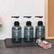 thumbnail image 5 of Dispensador de champú y acondicionador rellenable para gel de baño, juego de botellas de jabón con letras impresas, bomba de ducha, champú, 1 unidad, 3 unidades, 5 of 5