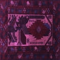 thumbnail image 1 of Ahgly Company Indoor Square Persian Purple Traditional Area Rugs, 7' Square, 1 of 4
