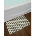 thumbnail image 2 of Retro Bath Mat, Pop Art Style Funky Half Circles Geometric Diamond Stripes Old Fashioned Graphic, Non-Slip Plush Mat Bathroom Kitchen Laundry Room Decor, 29.5 X 17.5 Inches, Multicolor, Ambesonne, 2 of 2