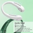 thumbnail image 4 of Amdohai Fan 3 Gear Portable Leafless Hanging Neck 2600mAh Large Capacity Lazy Air Conditioner USB Handheld Small Fan, 4 of 8