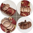 thumbnail image 4 of 4Pcs Chic Retro Style Halloween Creative Pumpkin Shape Design Napkin Rings, 4 of 6