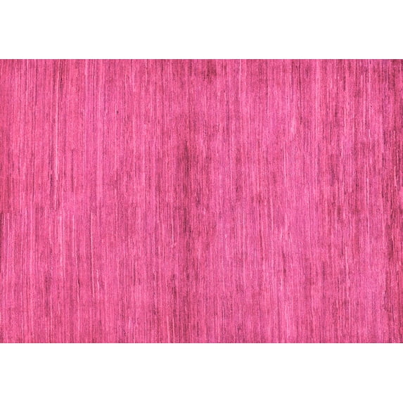 Ahgly Company Indoor Rectangle Abstract Pink Modern Area Rugs, 2' x 4'