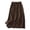 a1tg#-Coffee, variant on Women's A Line Skirt Color Block Embroidery Tie Waist Retro Linen Blend Midi Length Casual Skirt