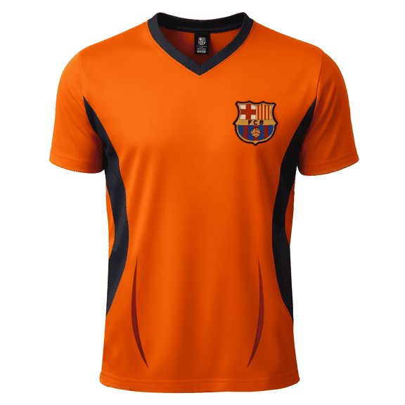 Rhinox FC Barcelona Jersey, Polyester, Orange, Adult XS-XL