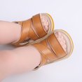thumbnail image 2 of Ketyyh-chn99 Baby Girl Shoes Flower Bowknot Anti Slip Rubber Sole Newborn Toddler First Walking Shoes Brown,4, 2 of 5