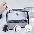 thumbnail image 3 of Bolsas de maquillaje transparentes Merkaunis, 36 unidades, de PVC, impermeables, de viaje, 3 of 7