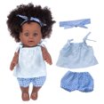 thumbnail image 3 of Ropa rosa carne muñeca de simulación de 30cm muñeca bebé negro africano de 12 pulgadas muñeca reborn muñeca de vinilo ANGGREK  Otros, 3 of 8