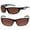 High Definition Amber/High Definition Amber, variant on "The Competitor" 2 Pair of Precision Sport Wrap Bifocal Sunglasses Featuring High Definition Lenses - Black/Black - 2.00