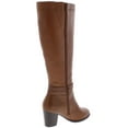 thumbnail image 2 of Giani Bernini Womens Rozario Leather Tall Knee-High Boots Brown 5 Medium (B,M), 2 of 2