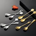 thumbnail image 2 of 304 Stainless Steel Four-leaf Clover Spoon Rose Heart Shaped Wing Spoon, 2 of 5
