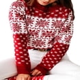 thumbnail image 1 of Chandails en Tricot pour Femmes Flocon de Neige à Manches Longues Noël, 1 of 6