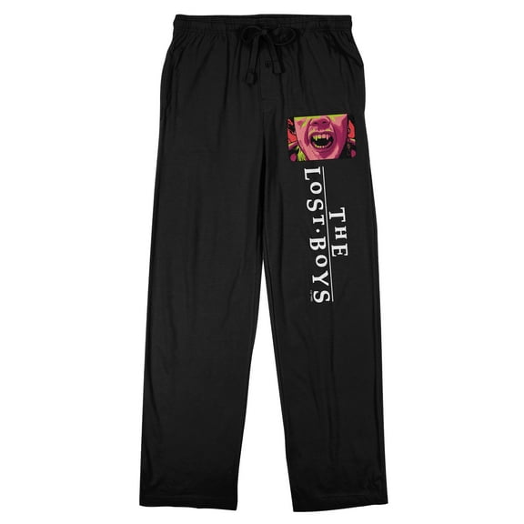 The Lost Boys Title Logo Men's Black Sleep Pants-Medium
