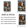 thumbnail image 2 of Treeing Walker Coonhound Cute Dog Billiards Canvas Canvas – Retro Treeing Walker Coonhound Dog Batter in Action With Billiards for Themed Living Room, Pet Shop Decor, 2 of 5