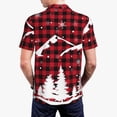 thumbnail image 5 of Rocae Christmas Tree Buffalo Plaid for Men's Short Sleeve Polo Shirt, Quick Drying Performance Moisture Wicking Sports Men's Golf Shirt Small, 5 of 9