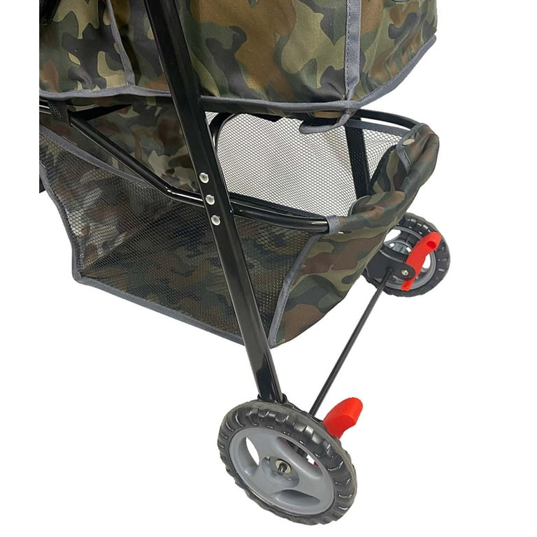 Camouflage top dog stroller