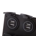 thumbnail image 3 of Ximing 3 Gang Rocker Switch Panel Breaker Blue LED Car Marine Boat Circuit Waterproof 4 USB Charger Port, 3 of 7