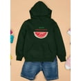 thumbnail image 3 of Buon Ferragosto Watercolor Melon Hoodie Juniors -Image by Shutterstock,  Large, 3 of 4