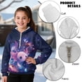 thumbnail image 6 of Pzuqiu Axolotl Sweatshirt Kids Size 8-9 Personalized Versatile Girls' Fashion Hoodies & Sweatshirts Soft Stretchy Fall Winter Clothes Warm Long Sleeve for Outdoor Activities, 6 of 7