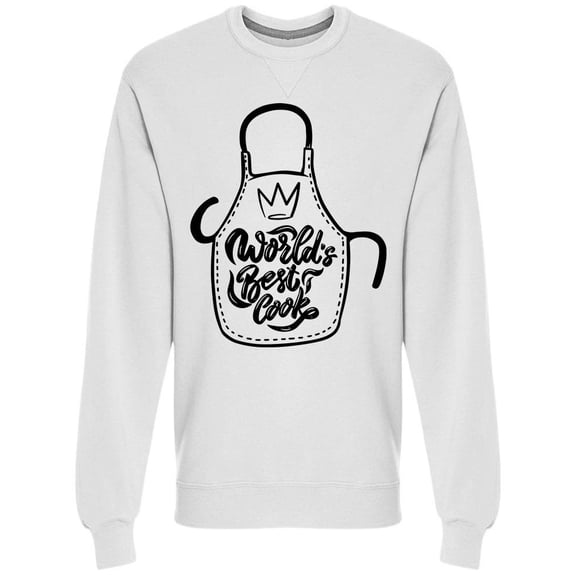 Phrase Best Cook Sweatshirt Men -Image by Shutterstock, Male Medium