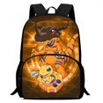 thumbnail image 3 of Mochilas de dibujos animados Digimon para niños, niñas y niños, regalo de cumpleaños para estudiantes, mochilas escolares para niños, mochila duradera de gran capacidad para acampar, 3 of 5
