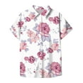 thumbnail image 5 of Women's Short Sleeved Shirt, Daily Fashion Printed Button Top, Chest Pocket Cardigan, 5 of 7