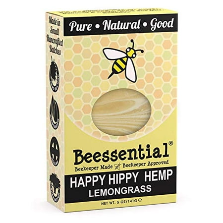 Lemon Natural Soap - Beessential Natural Bar Soap - Totally Hip Hemp Lemon Grass with Lavender