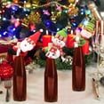thumbnail image 4 of JeashCHAT Christmas Wine Bottle Cover Santa Claus Bottle Topper Christmas Decorations for Holiday Dinner Table Home Party Bar Restaurant, Cute Plush Doll Xmas Gifts Toys, 4 of 5