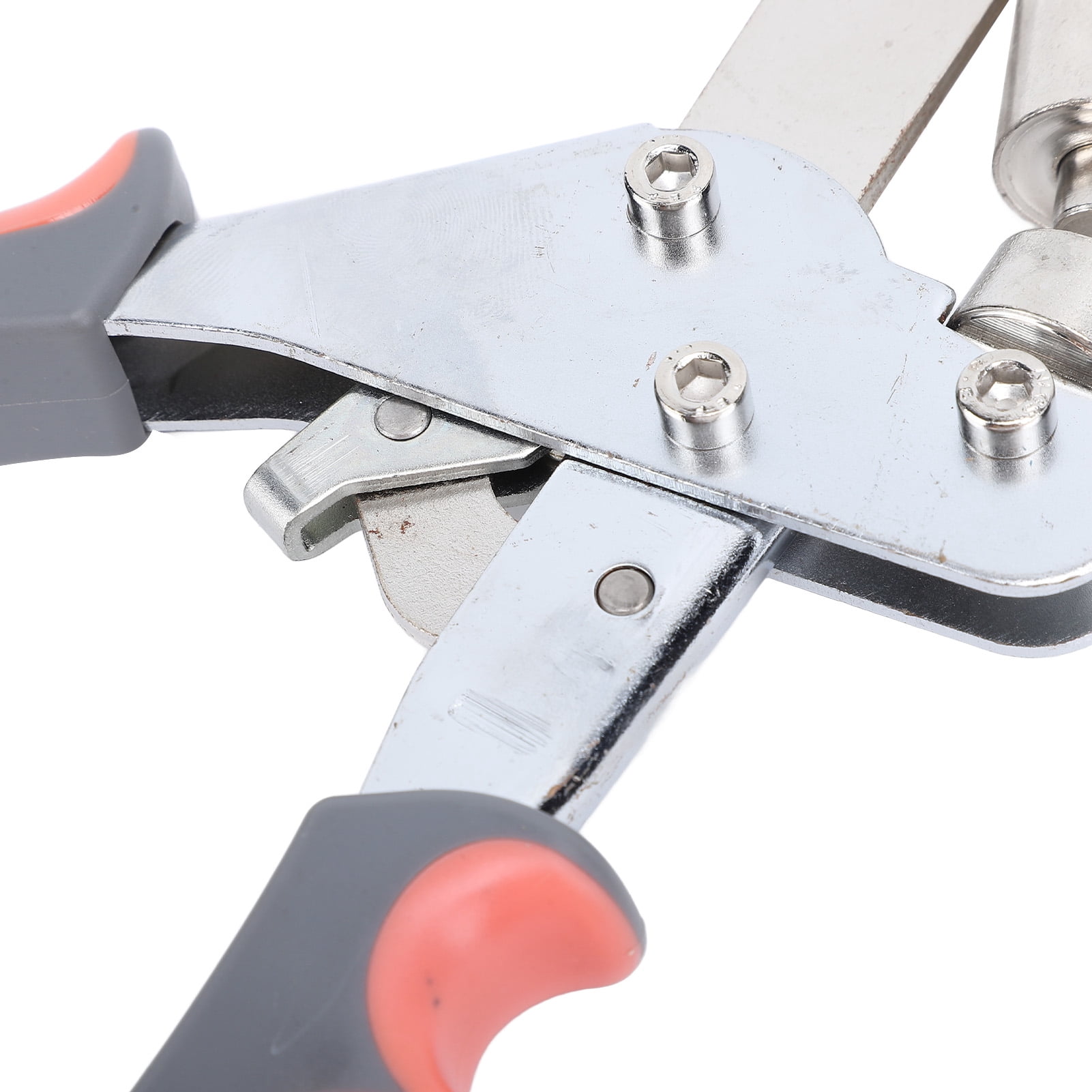 Nieyigj Grommet Kit 3/8 inches / 10.5 mm Fabric Handheld Hole Punch Pliers Press Tool Orange Gray with 500 Set Silver Grommets Eyelets for Tarps Tents Heavy Duty 2.2 lbs / 1 kg