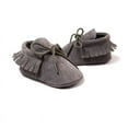 thumbnail image 3 of Infant Baby Girls and Boys Premium Soft Sole Moccasins Tassels Prewalker Anti-Slip Toddler Shoes, 3 of 12