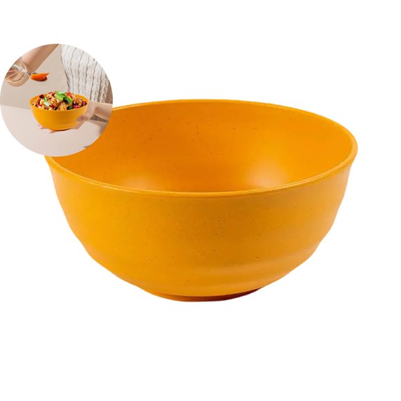 Dvruxg Eco-Friendly Plastic Cereal Bowl – Lightweight Straw Fiber Bowl Microwave & Dishwasher Safe – Reusable Non-Breakable Soup, Oatmeal & Fruit Bowl
