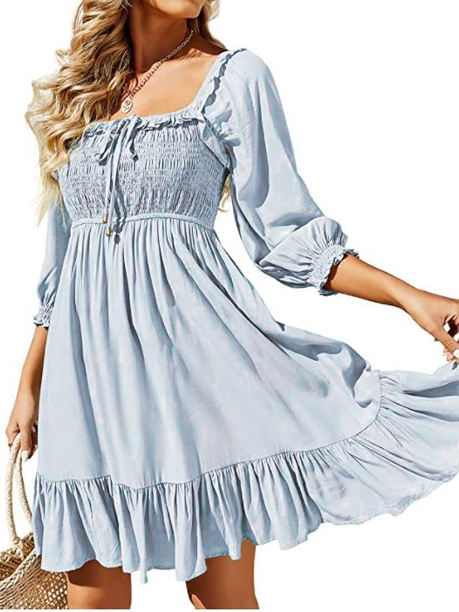 Genuiskids Women's Summer Dresses 3/4 