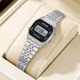 thumbnail image 2 of SKMEI Watch for Women Waterproof Digital Watch Square Stainless Steel Women Watch, 2 of 3