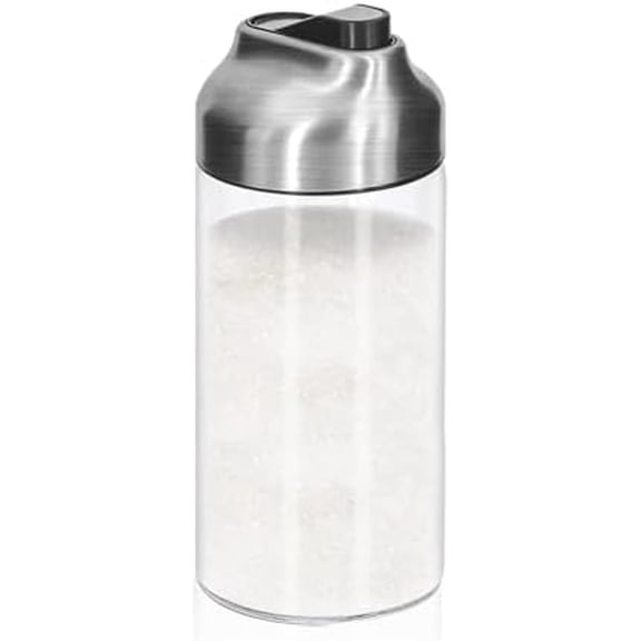 12 OZ Glass Sugar Dispenser with Pour Spout, Weighted Pourer, for Coffee, Tea & Baking, 2 Pack$$Home Decor, Kitchen, & Other