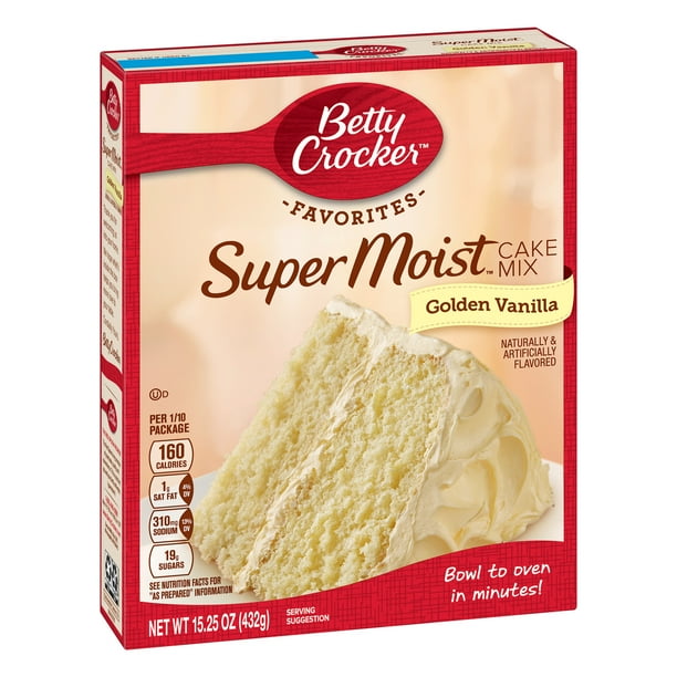 Betty Crocker Super Moist Golden Vanilla Cake Mix 15.25 ...