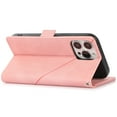 thumbnail image 6 of Skin-Friendly Wallet Case for iPhone 14 Pro Max, Premium PU Leather Shockproof Card Slots Cash Holder Flip Cover with Kickstand Folio Magnetic Clasp Wrist Hand Strap Handbag Case,Pink, 6 of 8