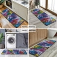 thumbnail image 6 of Colorful Tropical Leaf Pattern Kitchen Rug Mat,Kitchen Runner Rugs Non Skid Washable,Decorative Kitchen Floor Mats for Kitchen,Sink,Laundry,17"x47.2", 6 of 7