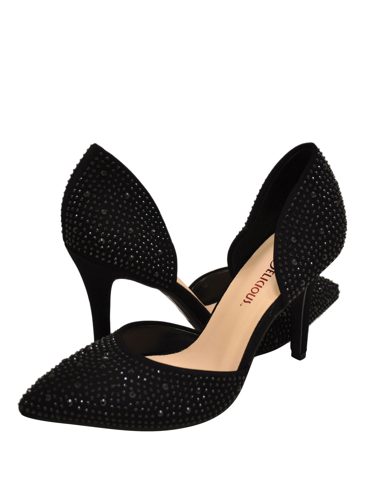 My Delicious Shoes - Delicious Apply Women's Slip On Embellished D'Orsay Pumps - Walmart.com 