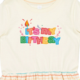 thumbnail image 4 of Inktastic It's My Birthday Letters Girls Toddler Dress, 4 of 5