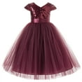 thumbnail image 2 of Cap Sleeves Sequin Flower Girl Dress Special Occasions Bridesmaid 211, 2 of 3