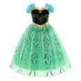 thumbnail image 3 of Vestido de princesa Anna Elsa de Disney para niñas, vestido de baile de malla, ropa de cumpleaños, carnaval, Halloween, disfraz de reina de las nieves de Frozen, 3 of 5