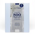 thumbnail image 6 of Color Sense 6-Piece 800 Thread Count Light Blue Cotton Rich Adult Bed Sheet Set, Full - Deep Pocket, 6 of 6