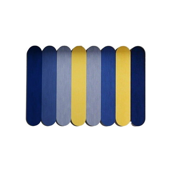 Bath Rug, Non Slip Bathroom Mat, Super Absorbent Washable Shower Rug for Bathtub and Shower Room, Rubber Backing, Multicolor, 16x24 Inch, Modern Style