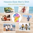 thumbnail image 6 of Mens Summer Colorful Tie Dye Vortex Shirts Button Down Short Sleeve Vintage Hawaiian Shirts with Pocket, 6 of 6